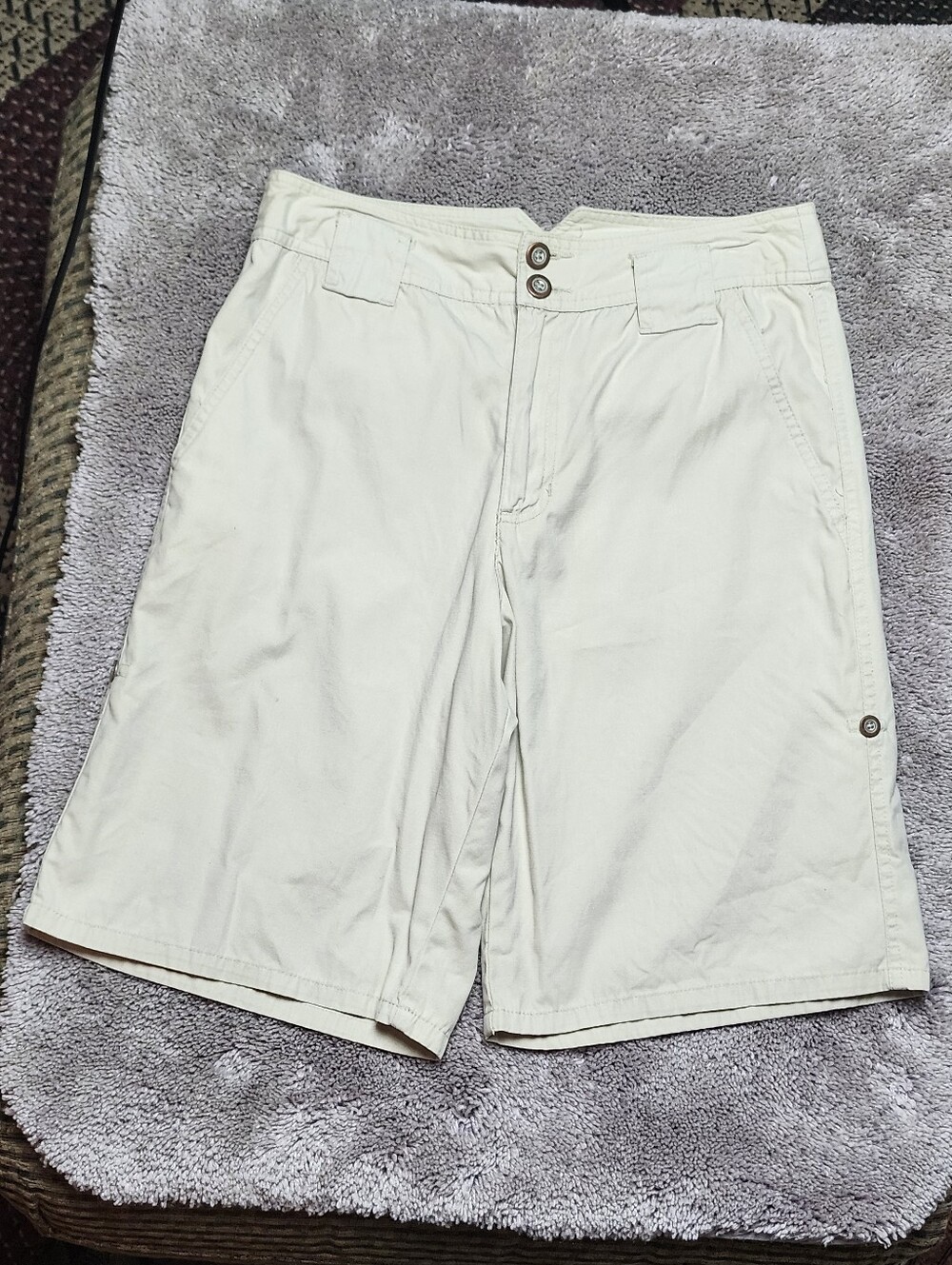 White Stag Cream Cotton Bermuda Shorts